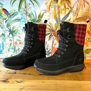 Skechers Waterproof Mid-Calf Outdoor Ultra Air Cooled Goga Mat Womens Boots Blk